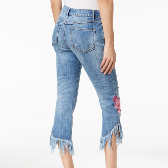 INC Petitie Crop Jeans with Embroidery - Picture 2 of 6